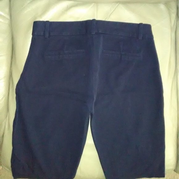 J Crew Minnie Stretch Low Rise Flat Front Cropped Ankle Pants Size 4 EUC! - Picture 6 of 7
